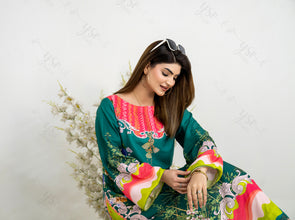 HBA Botle Green Kaftaan Shirt