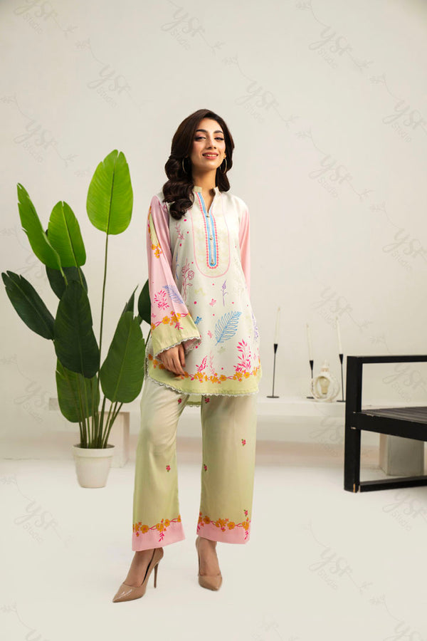 MUS Mint Green Combination Co-ord Set | 2 Piece